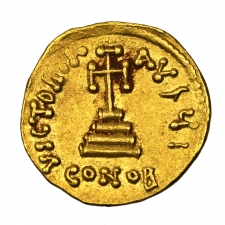 Bizánc II. Constans arany Solidus, Sear:956. Officina I