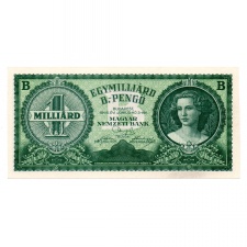 1 Milliárd B.-Pengő Bankjegy 1946 UNC