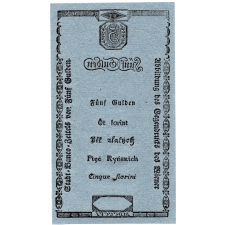 5 Gulden Bankócédula 1806 Formulare