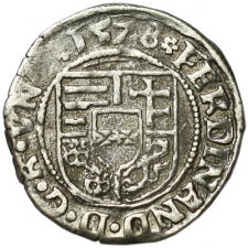 I. Ferdinand denár 1528 K-B