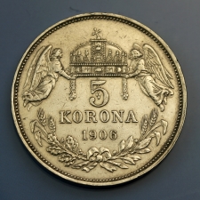 Ferenc József 5 Korona 1906 K-B