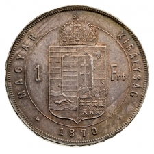 Ferenc József 1 Forint 1870 Gy-F