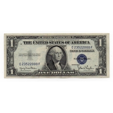 USA 1 Silver Dollár Bankjegy 1935.D