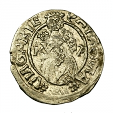 II. Lajos Denár 1520 K-A ÉH.: 673.n