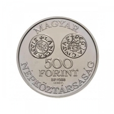 1988. Szent István ezüst 500 Forint. BU