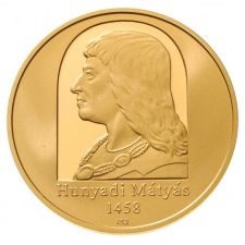 Hunyadi Mátyás arany 50000 Forint 2008 PP