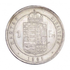 Ferenc József 1 Forint 1881 K-B