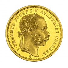 Ferenc József Arany Koronázási Zseton Buda 1 Dukát 1867 A 
