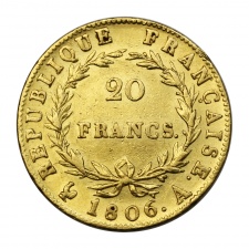 I. Napóleon 20 Frank 1806 A