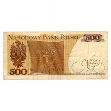 Lengyelország 500 Zloty Bankjegy 1982 P145d L161b
