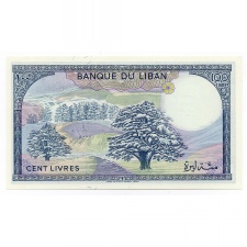 Libanon 100 Font Bankjegy 1988 P66d
