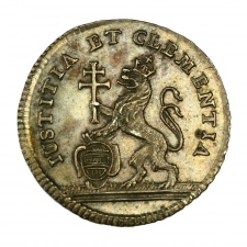 Mária Terézia koronázási ezüstjeton 1743 Prága