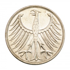 Németország ezüst 5 Márka 1974 D