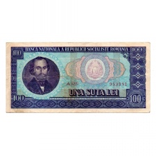 Románia 100 Lei Bankjegy 1966 P97a