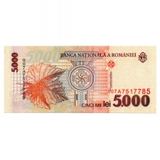 Románia 5000 Lei Bankjegy 1998 p107a UNC