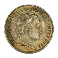 V. Ferdinánd Koronászási Ezüstjeton 1836 Prága 20,5 mm