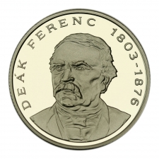 2014 Deák Ferenc ezüst 200 Forint Piefort emlékérem PP
