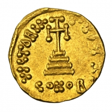 Bizánc II. Constans arany Solidus, Sear:957. Officina Z