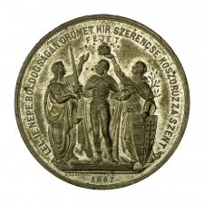 Érem I. Ferenc József budai koronázására 1867 Bécs