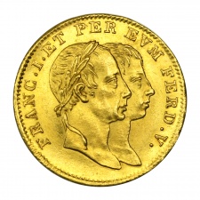 V. Ferdinánd 1830 Koronázási Arany jeton, Pozsony 20mm
