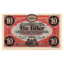 1916 Zalaegerszeg Hadifogolytábor 10 Fillér Eiser S-Gy