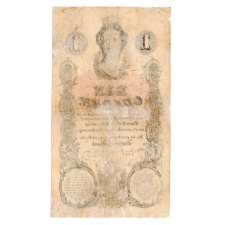 1 Gulden bankjegy 1858