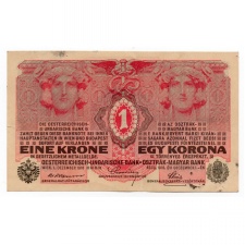 1 Korona Bankjegy 1916. felülbélyegzéssel