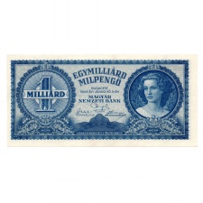 1 Milliárd Milpengő Bankjegy 1946 gEF