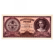 1 Milliárd Pengő Bankjegy 1946 MINTA