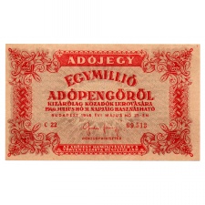 1 Millió Adópengő 1946 P53 aEF