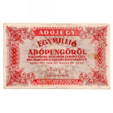 1 Millió Adópengő 1946 P53B F