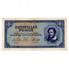 1 Millió Pengő Bankjegy 1945 aVF