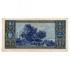 1 Millió Pengő Bankjegy 1945 alacsony sorszám 000429