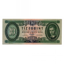 10 Forint Bankjegy 1947 MINTA lyukasztás A000