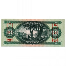 10 Forint Bankjegy 1957 MINTA lyukasztás és bélyegzés A294