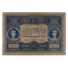 10 Forint/Gulden Bankjegy 1880 