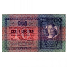 10 Korona Bankjegy 1904 F