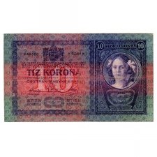 10 Korona Bankjegy 1904 F