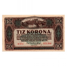 10 Korona Államjegy 1920 EF
