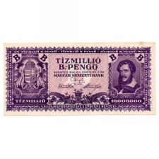 10 Millió B.-Pengő Bankjegy 1946 gEF