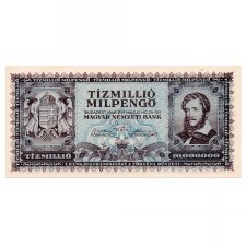 10 Millió Milpengő Bankjegy 1946 UNC