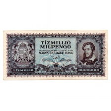 10 Millió Milpengő Bankjegy 1946 VF