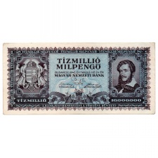 10 Millió Milpengő Bankjegy 1946 aEF