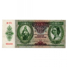 10 Pengő Bankjegy 1936 VF