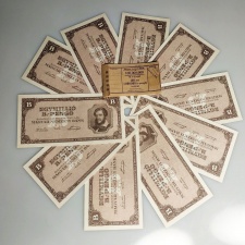 10 darab 1 Millió B.-Pengő Bankjegy 1946 UNC kötegelőszalaggal