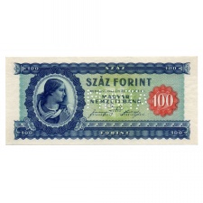 100 Forint Bankjegy 1946 MINTA lyukasztás B000