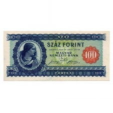 100 Forint Bankjegy 1946 UNC -kék százas-