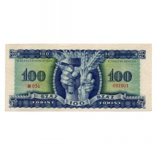 100 Forint Bankjegy 1946 UNC -kék százas-