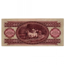 100 Forint Bankjegy 1957 F alacsony sorszám