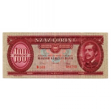 100 Forint Bankjegy 1968 F nagy aláírás